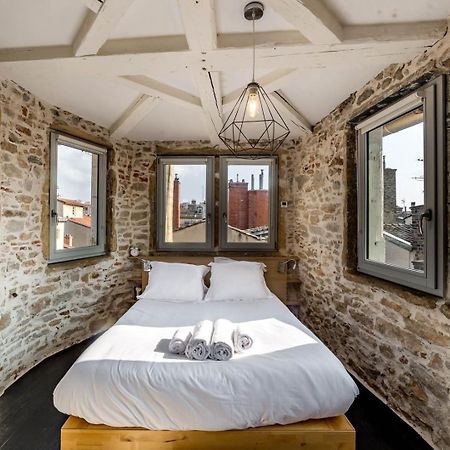 Sky'Room - Jacuzzi & Vue - Vieux Lyon Bagian luar foto